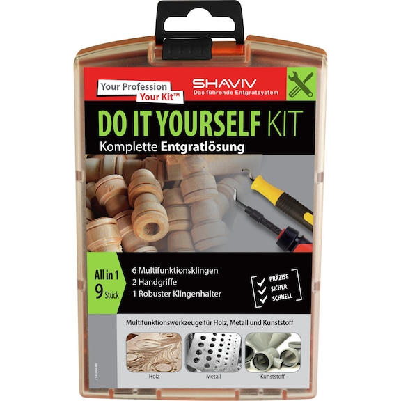 Kit d'outils d'ébavurage Do It Yourself SHAVIV - Kit d'ébavurage universel