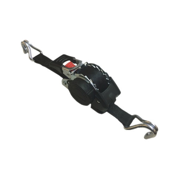 Automatic ratcheting tiedown strap HAHN+KOLB