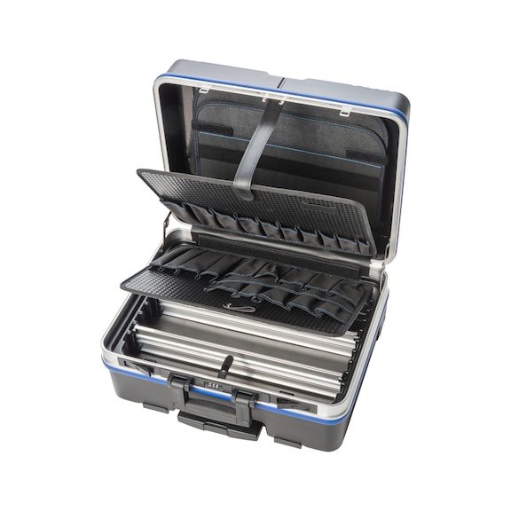 ATORN mobile tool case with rollers - Mobile roller tool case with telescopic extension