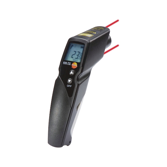 Termómetro de infrarrojos testo 830-T4, óptica 30:1, RM -50 a +500 °C - Infrared thermometer