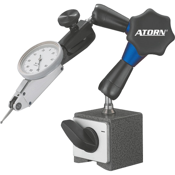 Soporte medición articulado ATORN 3D, versión precisión µ-line, op. rad. 130 mm - Soporte de medición articulado 3D, µ-line