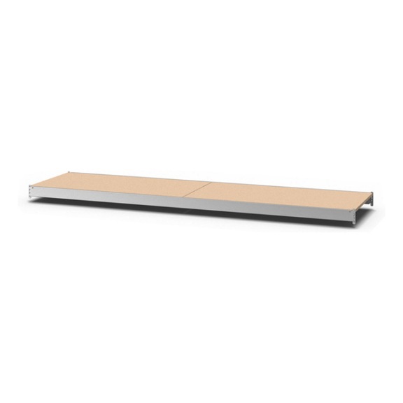 HOFE additional shelf 2,500x400 mm, chipboard panel ZH05025 - Additional shelf for large-compartment racks with chipboard panels