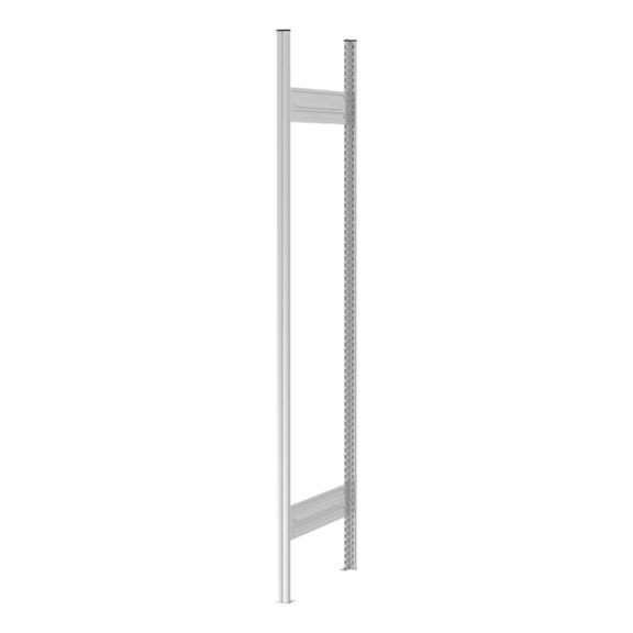 HOFE, cadre de rack 2 000x535 mm, gris clair, 2 panneaux d'accouplement - Cadre de rack