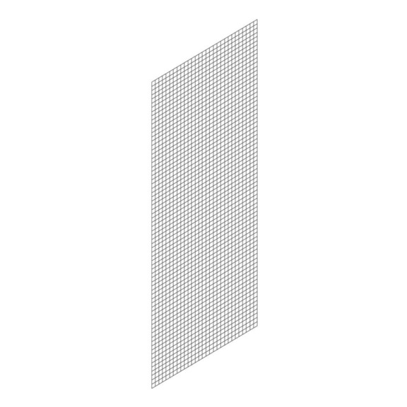 HOFE sidewall grid 2,000x500 mm, zinc-plated push-fit system - Sidewall grid