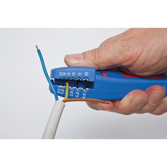 ORION kábelkés 4–28 mm-es kábelátmérőhöz, kábelcsupaszító állomással - Kábelvágó kés, 0,5–6&nbsp;mm²