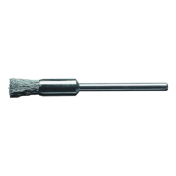 Cepillo en forma de brocha en miniatura LESSMANN, Ø 5&nbsp;mm, alambre de acero - Cepillos en miniatura con cerdas de alambre