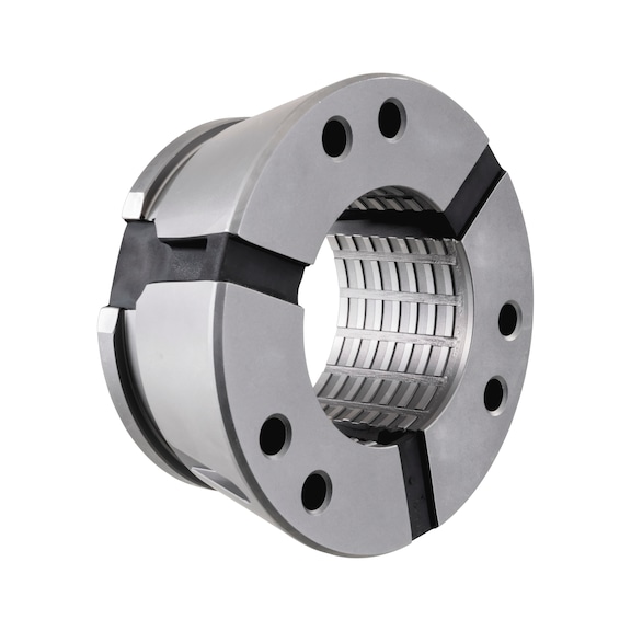 ORION clamping head SK80 w/o exten., dia. 34.0&nbsp;mm, w. long. and trans. grooves - Clamping heads, round version