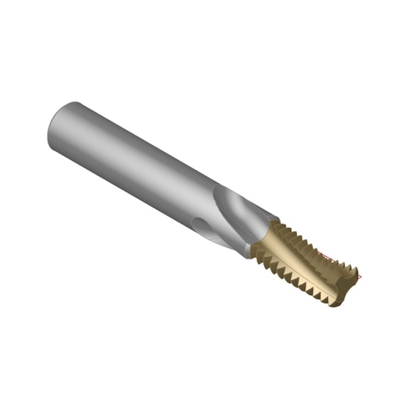 ATORN çok aralıklı diş freze bıç. SC-TIAlN DL/SL ≤2 xD 9,0 mm 1,75 mm 20,1 mm HA - Çok aralıklı vida dişi frezesi, eksenel iç soğutmalı sert karbür TiAlN (M, MF) düz mil HA