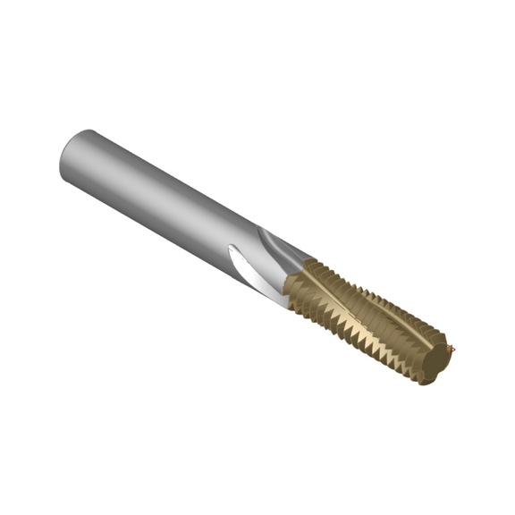 ATORN çok aralıklı diş freze bıç. SC-TIAlN DL/SL ≤2 xD 11,8 mm 2 mm 39 mm HA - Çok aralıklı vida dişi frezesi, eksenel iç soğutmalı sert karbür TiAlN (M, MF) düz mil HA
