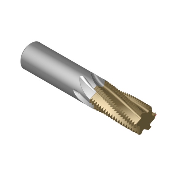 ATORN çok aralıklı diş freze bıç. SC-TIAlN DL/SL ≤2 xD 20,0 mm 2 mm 41 mm HA - Çok aralıklı vida dişi frezesi, eksenel iç soğutmalı sert karbür TiAlN (M, MF) düz mil HA