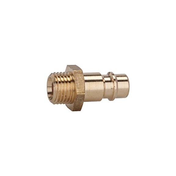 Nipple for couplings, with male thread