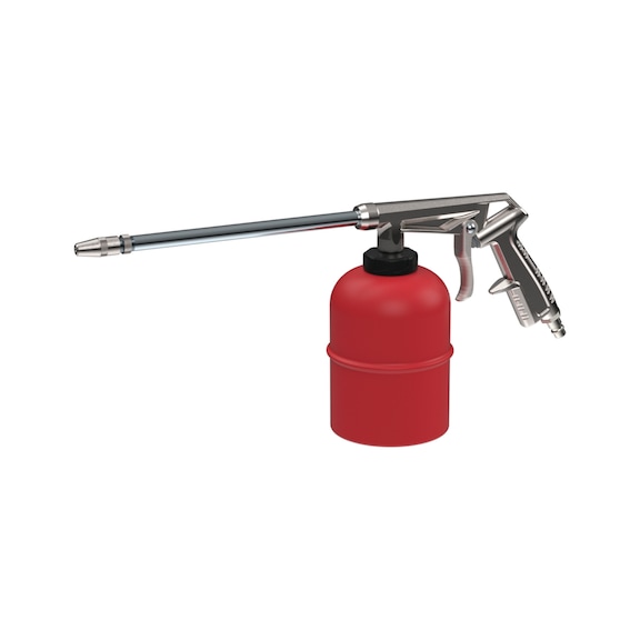 RIEGLER SPR1L spray gun with straight plastic spray pipe, plug-in nipple NW 7.2 - Compressed air spray gun