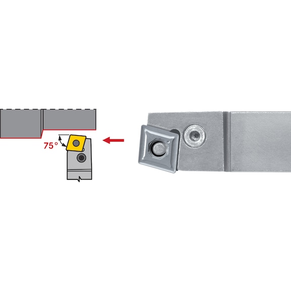 ATORN PCBN 夹持器，负向，左置，PCBN R/L 2020 K12 - PCBN 车刀柄，负向，左侧