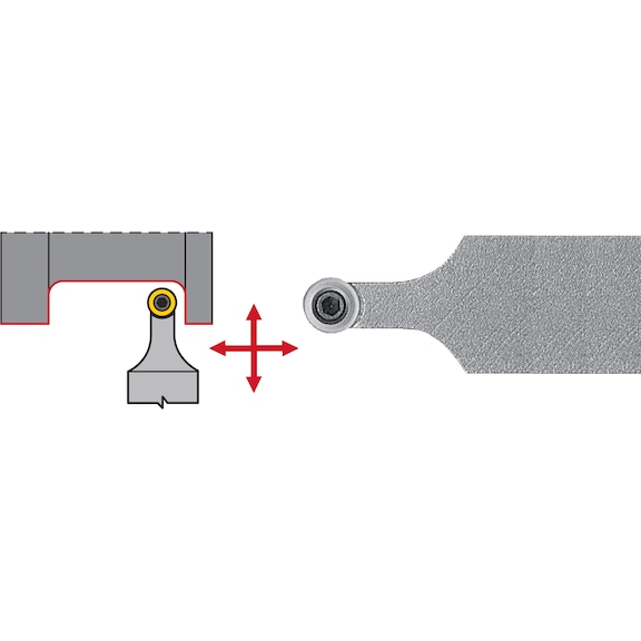 ATORN SRDC 夹持器，正向，中置，SRDC N 2020 K08 - SRDC 车刀柄，正向，通用