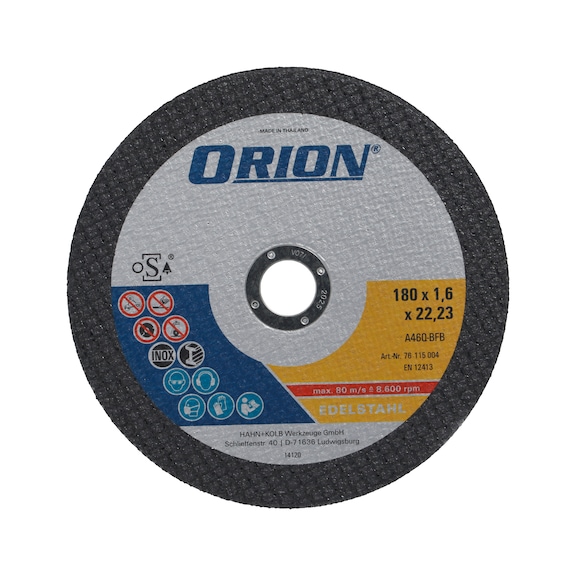 ORION INOX disque à tronçonner 180x1.5 - Disques à tronçonner pour acier inoxydable — extra fin