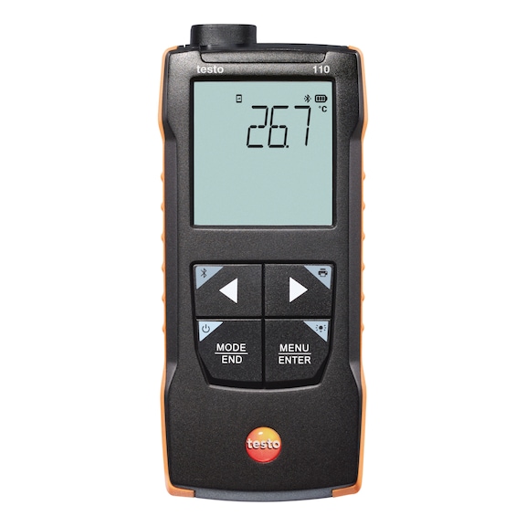 TESTO 110 NTC 和 Pt100 温度测量仪器，带应用程序连接 - 数字单通道温度测量仪器