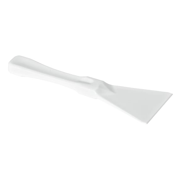 Paleta de plástico, ancho 75 mm, blanco - Espátula de plástico