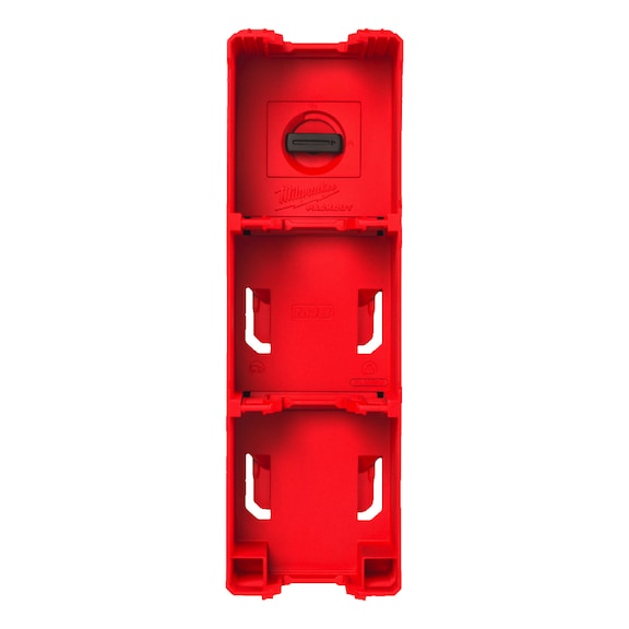 Porte-piles MILWAUKEE PackoutTM M18, dimensions 66 x 102 x 330 mm - Support de batterie PACKOUT