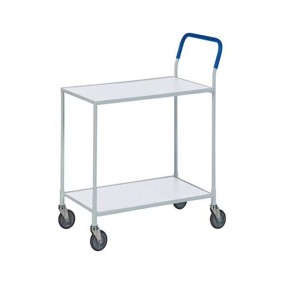 Powder-coated serving trolley
