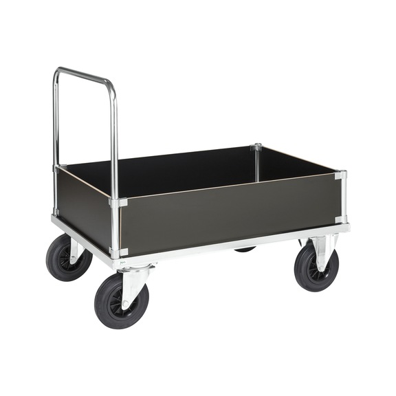Platform trolley series 500 with 200&nbsp;mm case structure, zinc plated