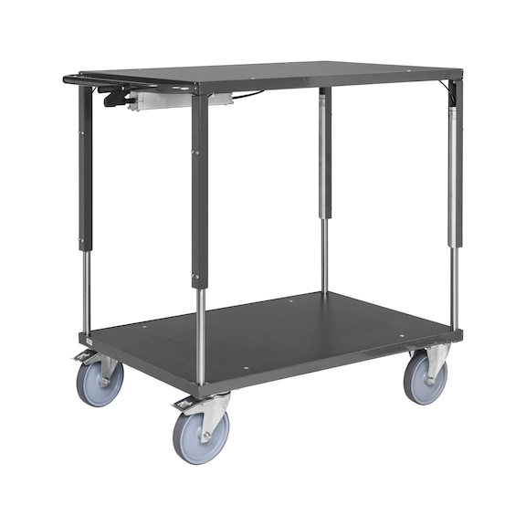 Tischwagen ERGO, 1000 x 700 mm höhenverstellbar, Tragfähigkeit 400 kg - Tischwagen ERGO, höhenverstellbar