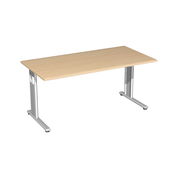 Masa C ayağı Flex 1600x800 akçaağaç/gümüş - Flex C ayaklı masa