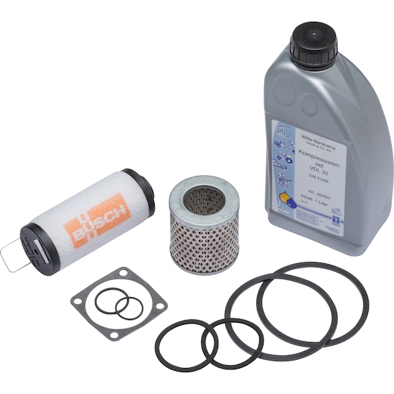 Kit de maintenance et d'entretien pour pompe à vide 10 et 16&nbsp;m³/h. - Kit de maintenance pour 2 intervalles de maintenance