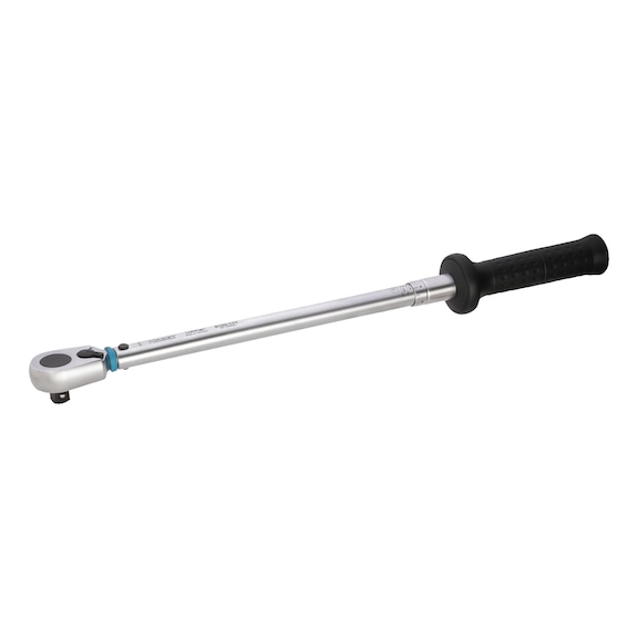 HAZET torque wrench, 40–200 Nm, with ratchet 1/2" - Torque wrench system 6000 CT, adjustable