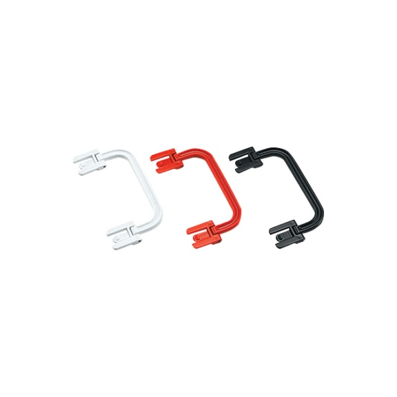 CLIP-O-FLEX handles for trays attachable, made of plastic, colour white, 2 pc - Handles
