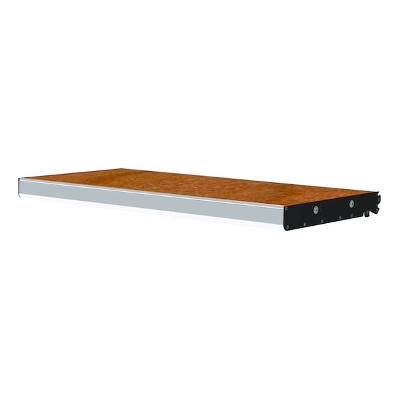 CLIP-O-FLEX (R) przedłużacz pow. roboczej 650x300&nbsp;mm, z drewna bukowego, lakier. - Przedłużacze powierzchni roboczej 650x300&nbsp;mm