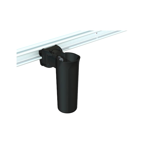 CLIP-O-FLEX (R) taps toelopende holster, 50x140x40 mm - Taps toelopende plastic holster