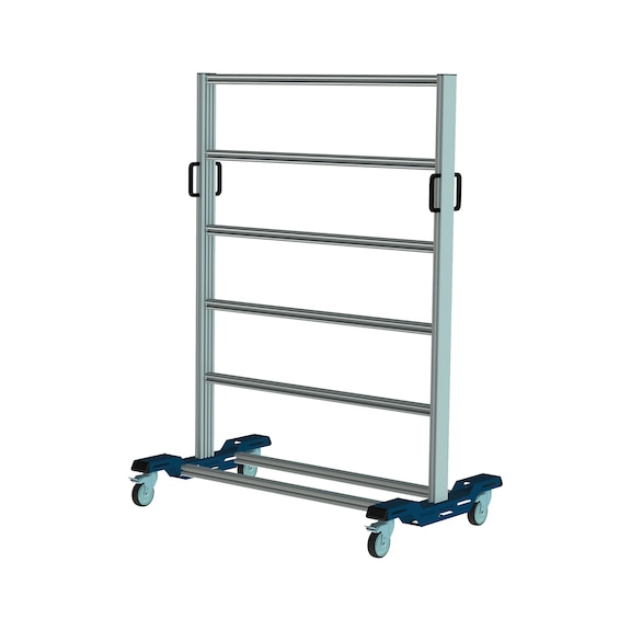 CLIP-O-FLEX (R) system trolley, can be equipped on both sides - System trolley can be equipped on both sides