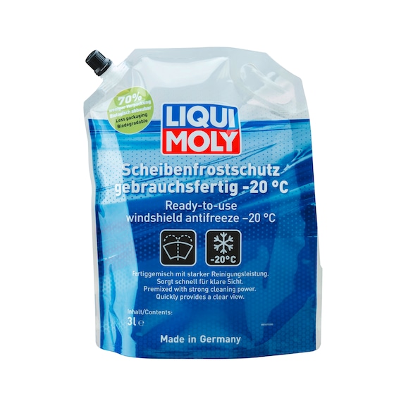 LIQUI MOLY Scheibenfrostschutz gebrauchsfertig -20 Grad Kunststoffbeutel 3 l - Scheibenfrostschutz gebrauchsfertig -20 °C