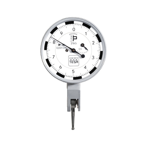 TESA P-Line 216 G lever gauge probe, 0.6 mm, 0.001 mm, dia. 40 mm - Szögtapintós mérőóra