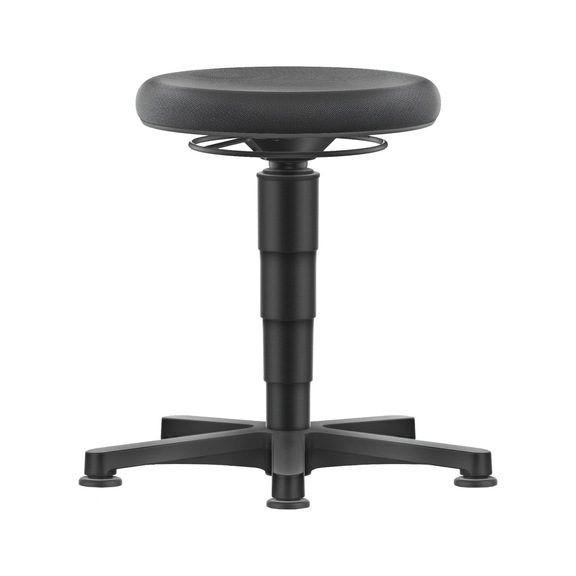 bimos all-round stool, 5-star base, glide runners, grey ring, Supertec seat - Allround stool with glide runners, Supertec