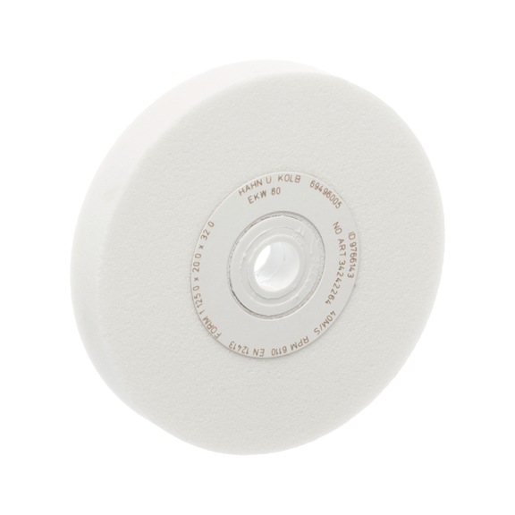 ORION block sanding disc 125x20x32 mm white corundum, grain 80 ceramic - Block sanding disc