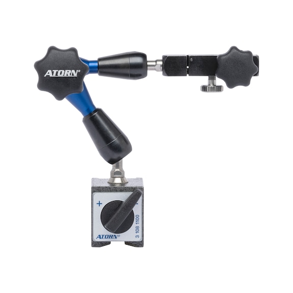 Support de mesure articulé ATORN 3D, hauteur 220 mm (rayon d'action 130 mm) - Support de mesure articulé 3D