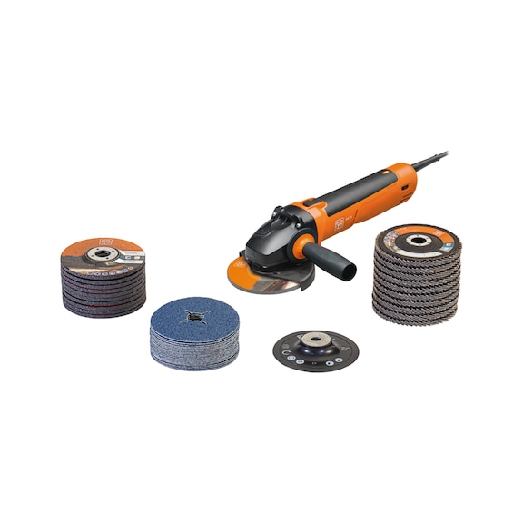 FEIN CG 15-125 BL compact angle grinder set heavy-duty power input 1,500 W - Compact angle grinder dia. 125 mm