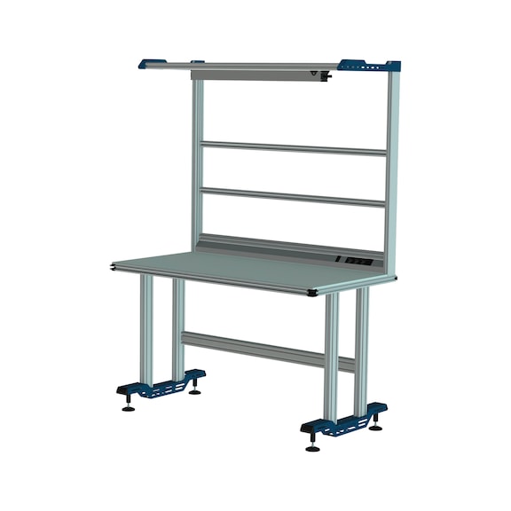 CLIP-O-FLEX standing system workstation with lighting - Standing system workstation