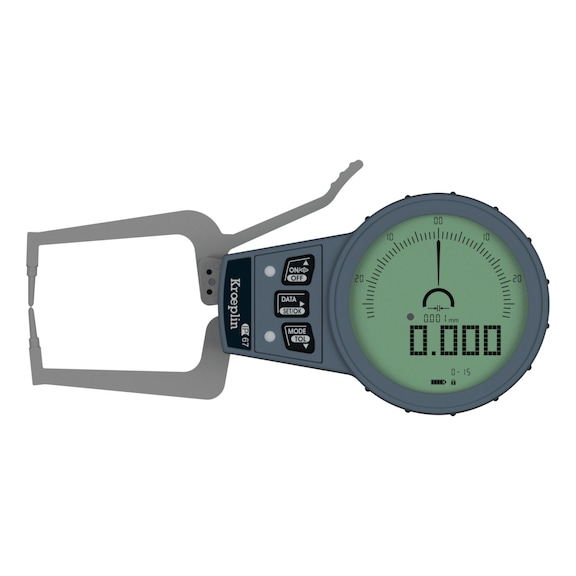 Hmat. pro rychlé měř. KROEPLIN C015 0-15 mm, dílek 0,001 mm, IP67, vněj. měření - Elektronické hmatadlo pro rychlé vnější měření