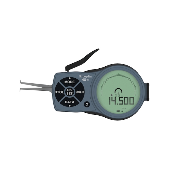Electronic quick caliper for internal measurements
