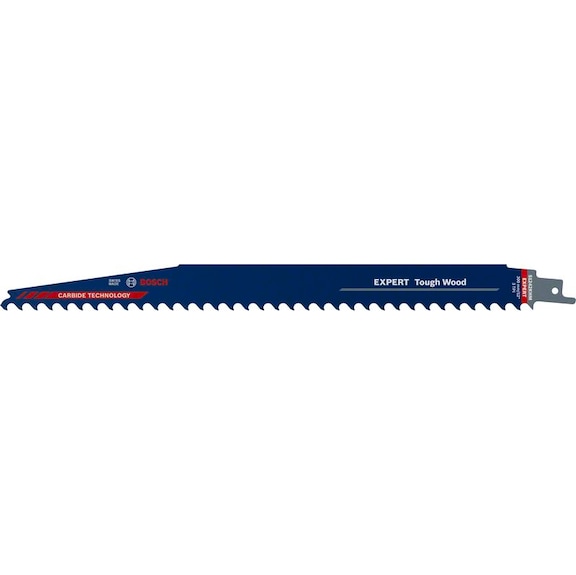 BOSCH EXPERT Metal S 1242 sabre saw blade, length 150 mm, tooth pitch 8.0 mm - EXPERT Tough Wood sabre saw blade