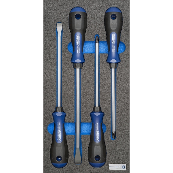 ATORN hard foam insert equipped with screwdriver set with 4 pcs - Hard foam insert - screwdriver set 4