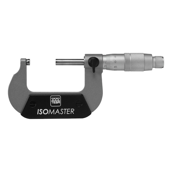 TESA-ISOMASTER kengyeles mikrométer, mérési tartomány 25–50&nbsp;mm, tokban - Mikrométer