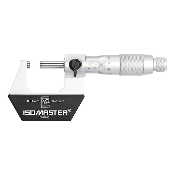 Micromètre TESA-ISOMASTER, plage de mesure 0-25 mm, dans un coffret - Micromètre