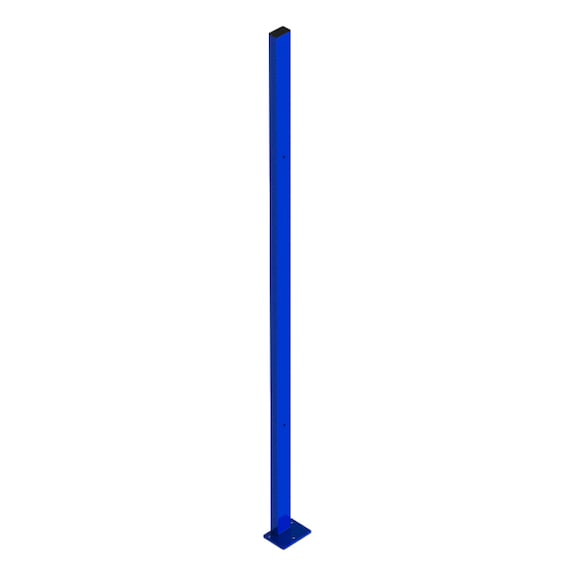 T-post attachment height (H) 750mm incl. fastening straps - T-post attachment for partitioning system