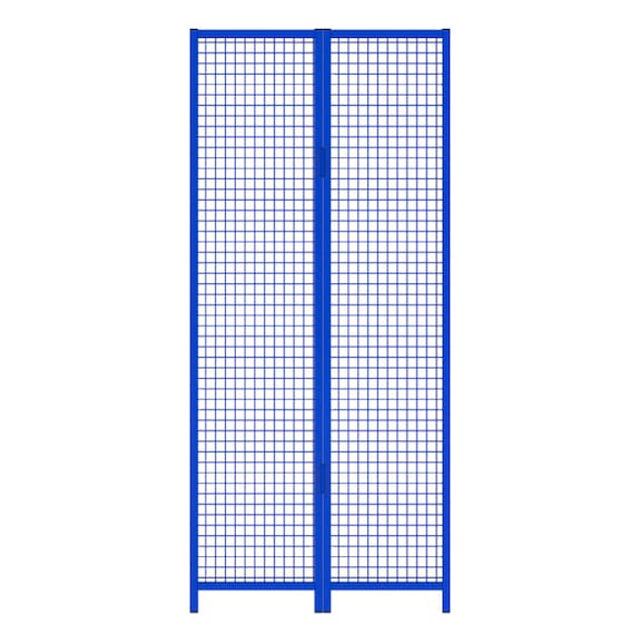 Elem. esq. Vario sist. part. 500/500x2200&nbsp;mm (AnxAlt), malla al. con malla de 40 - Elemento de esquina para sistema de partición