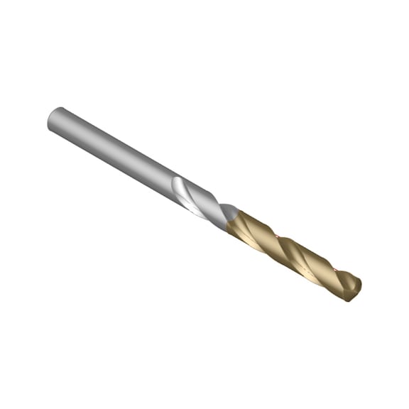 ATORN twist drill N HSS, steam-treated, DIN 338, 5.3 mm x 86 mm x 52 mm, 118° - Twist drill type N HSS, vaporised