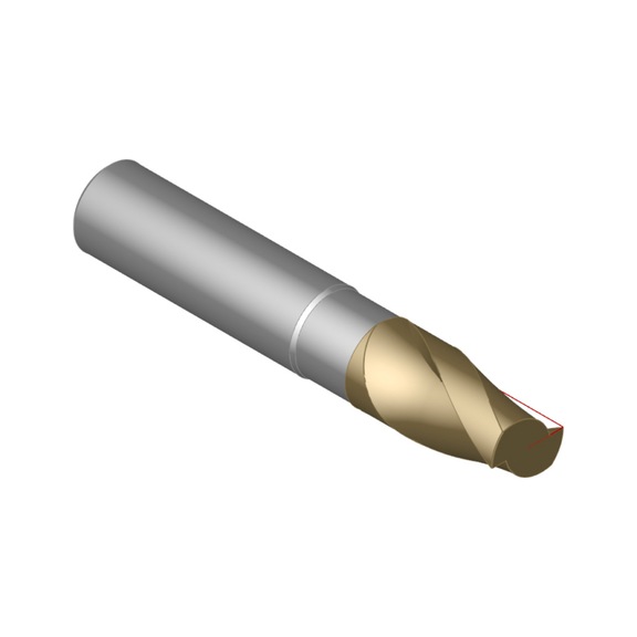 ATORN sert karbür kanal açma bıçağı ultra T=2 15,70 mm mil DIN 6535 HB - Sert karbür parmak freze
