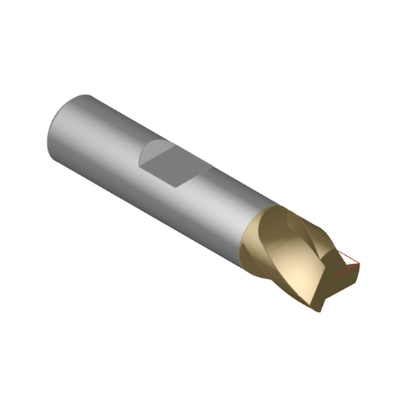 ATORN Vollhartmetall-Eingwegfräser 3 Schneiden 10,0 mm MF-TIALN Schaft DIN6535HB - VHM Einwegfräser